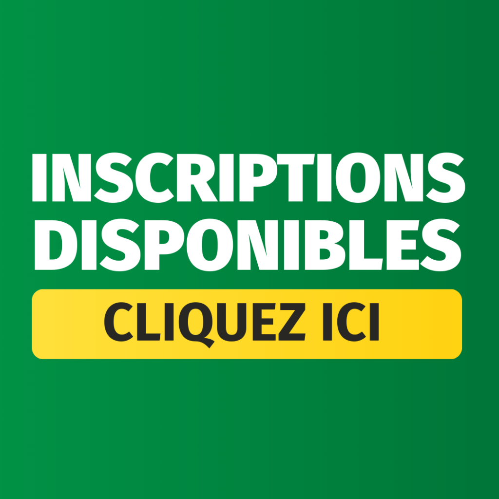 Inscriptions disponibles