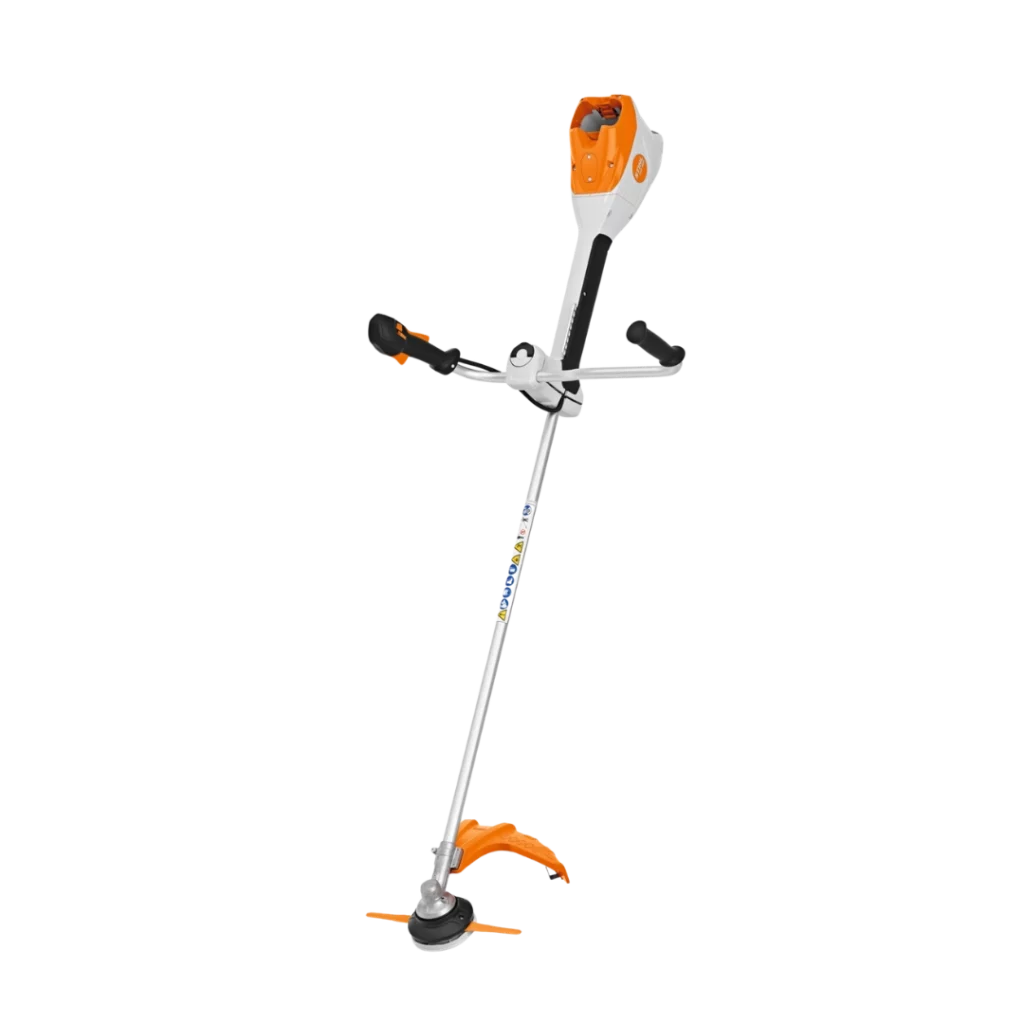 Débroussailleuse à batterie STIHL FSA 200 professionnelle, disponible chez Défi-Mat Jardin.