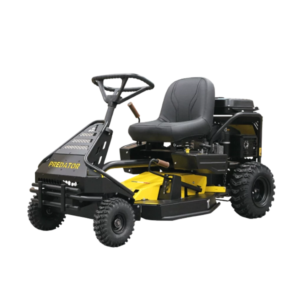 Débroussailleuse autoportée Sabre PREDATOR 71 pour hautes herbes et terrains difficiles, disponible chez Défi-Mat Jardin.