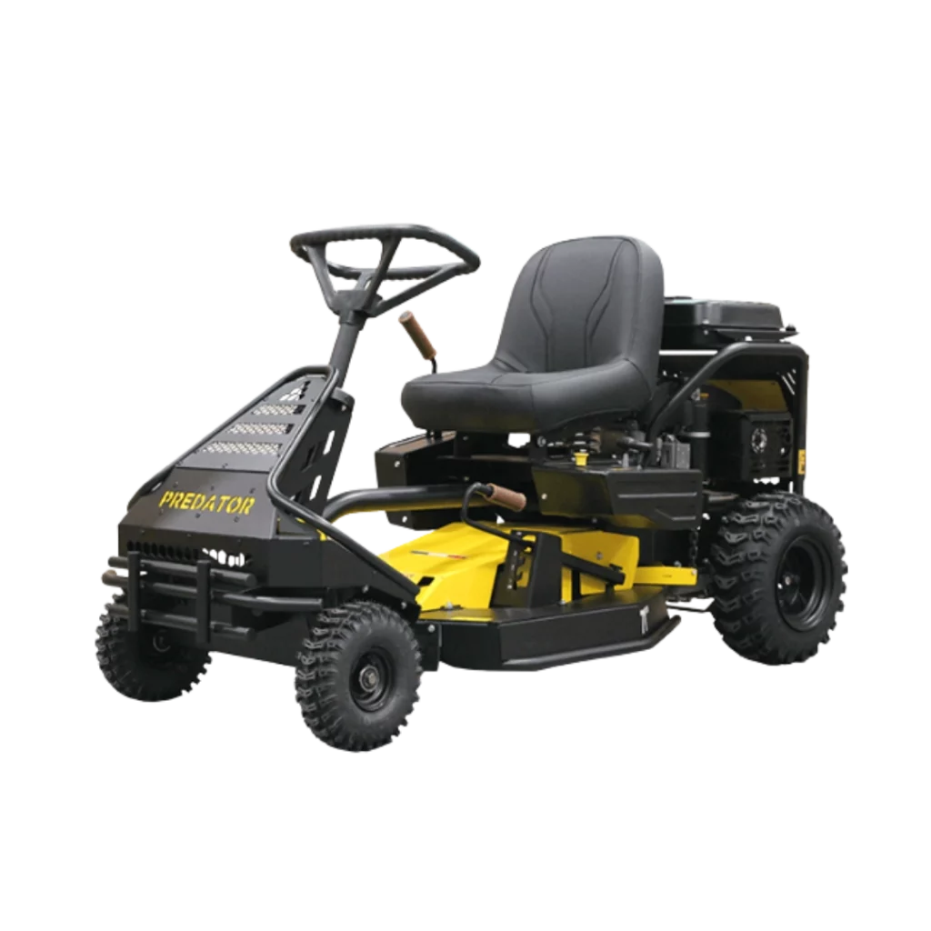 Débroussailleuse autoportée Sabre PREDATOR 84 pour végétation dense et terrains accidentés, disponible chez Défi-Mat Jardin.