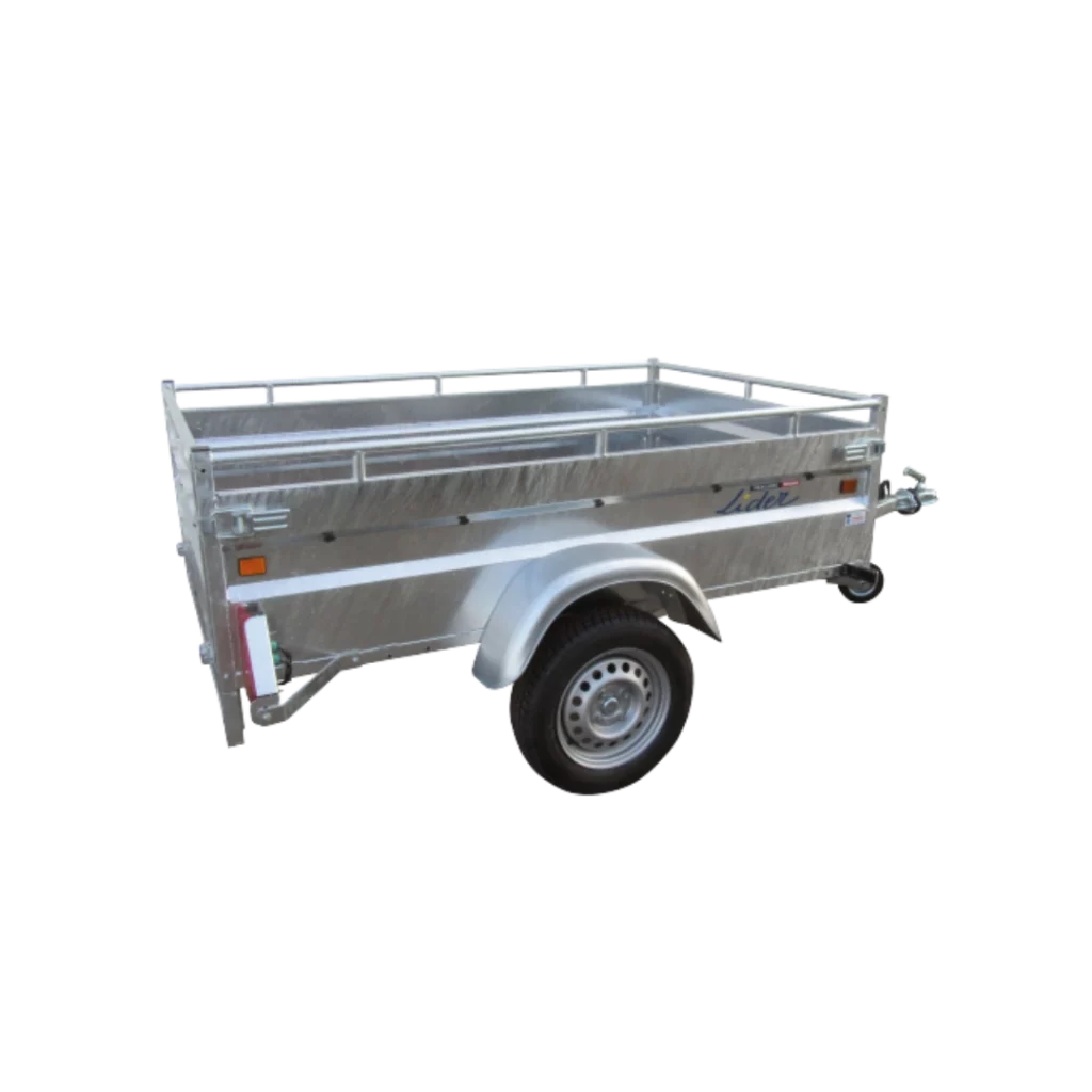 Remorque Lider ROBUST 200 × 134 robuste et polyvalente, disponible chez Défi-Mat Jardin.