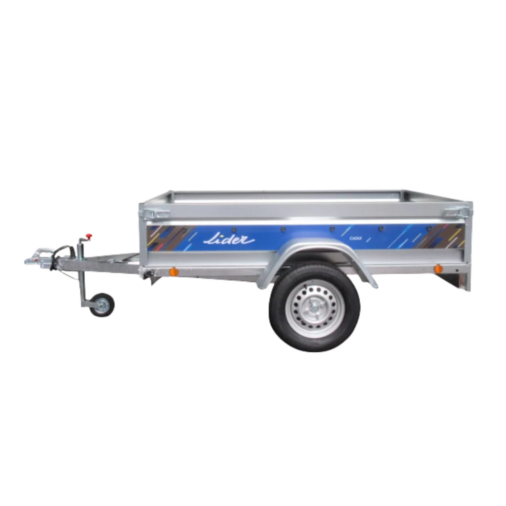 Remorque Lider CADIX polyvalente pour le transport de charges, disponible chez Défi-Mat Jardin.