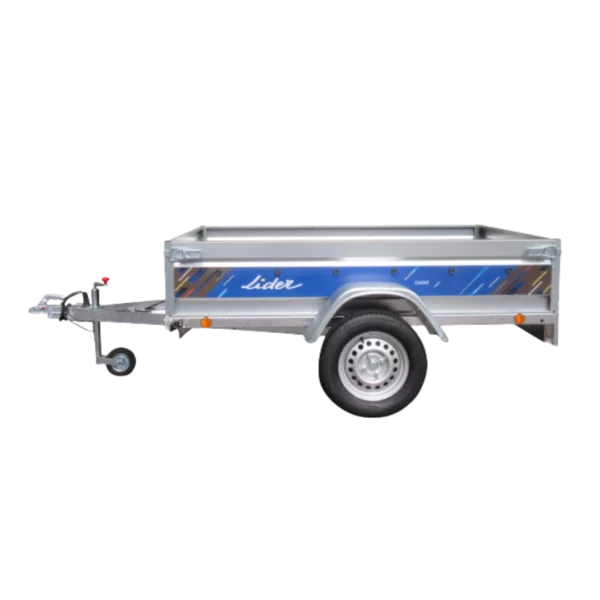 Remorque Lider CADIX polyvalente pour le transport de charges, disponible chez Défi-Mat Jardin.