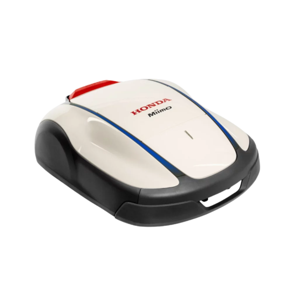 Robot tondeuse Honda HRM1500 pour l'entretien automatique des pelouses, disponible chez Défi-Mat Jardin.