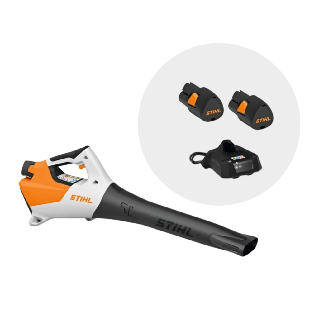 Souffleur à batterie STIHL BGA 30 PACK avec batterie et chargeur, disponible chez Défi-Mat Jardin.