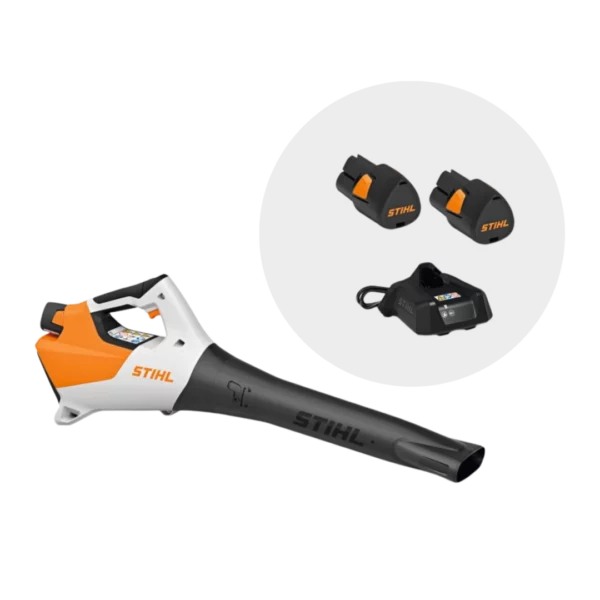 Souffleur à batterie STIHL BGA 30 PACK avec batterie et chargeur, disponible chez Défi-Mat Jardin.
