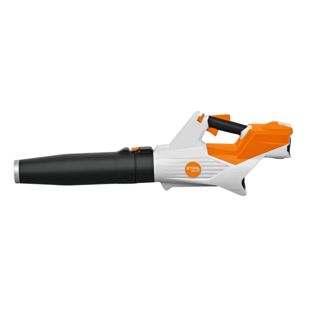 Souffleur à batterie STIHL BGA 60 avec puissance réglable pour l'entretien des espaces verts, disponible chez Défi-Mat Jardin.