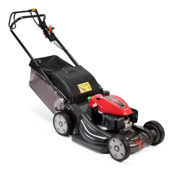 Tondeuse thermique Honda HRX537 avec carter Xenoy de 53 cm et système mulching Versamow, disponible chez Défi-Mat Jardin.