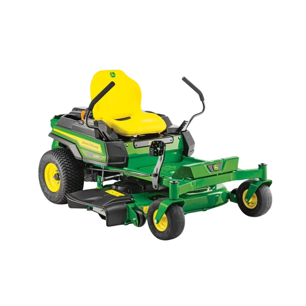 Tondeuse à rayon de braquage zéro John Deere Z315E, disponible chez Défi-Mat Jardin.