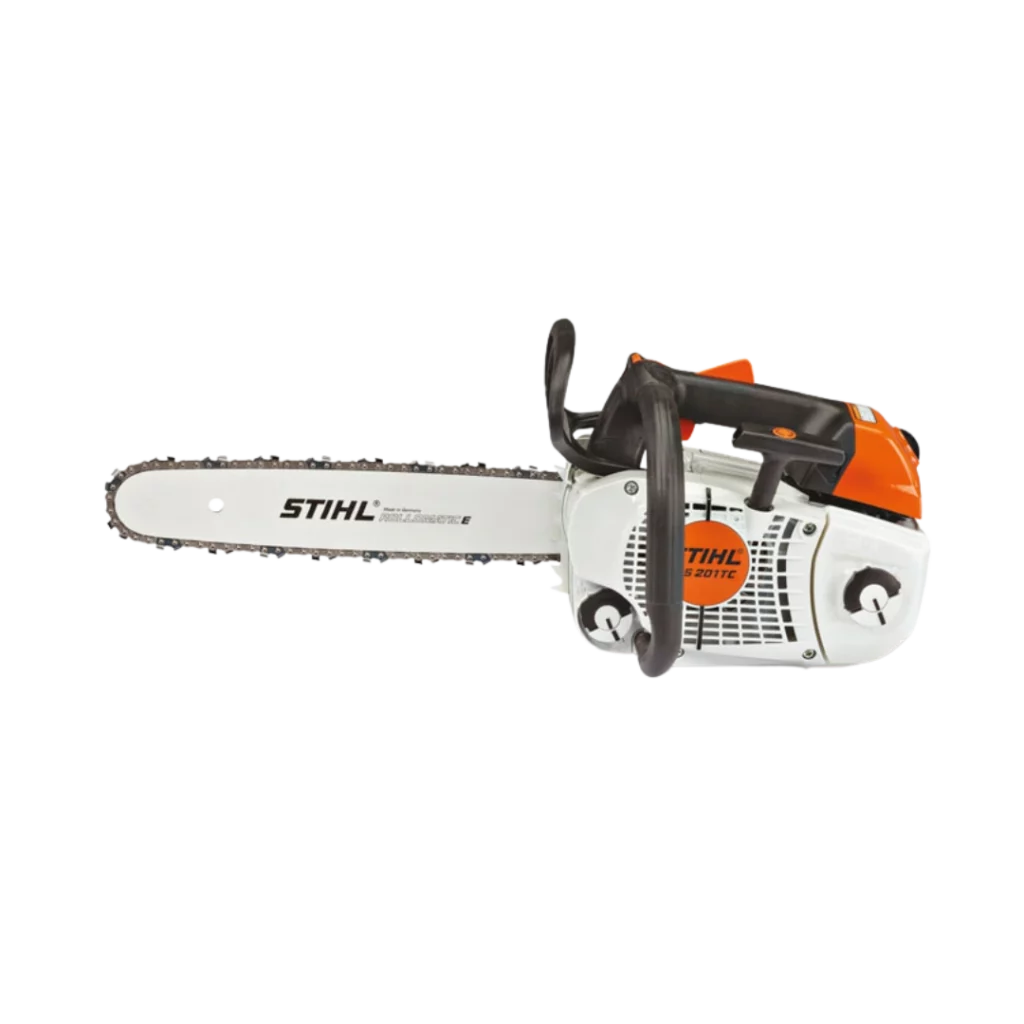 Tronçonneuse d'élagage thermique STIHL MS 201 TC-M avec technologie M-Tronic, disponible chez Défi-Mat Jardin.