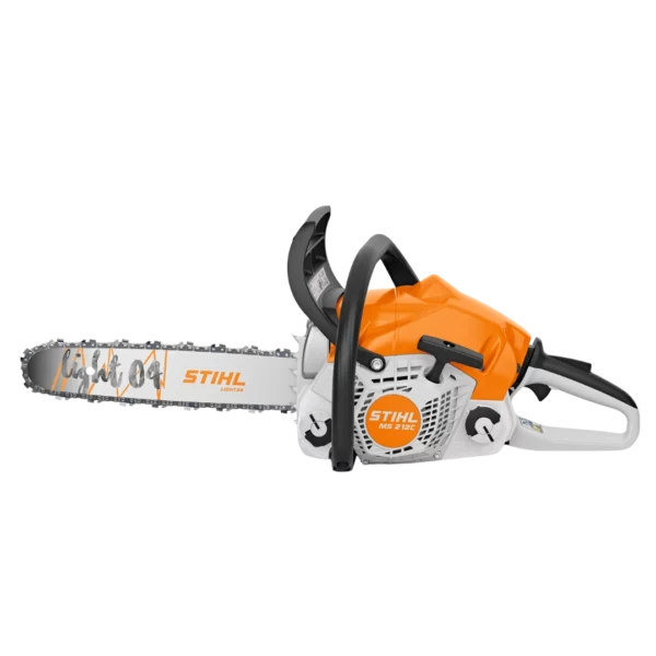 Tronçonneuse thermique STIHL MS 212 polyvalente pour les travaux de coupe du bois, disponible chez Défi-Mat Jardin.