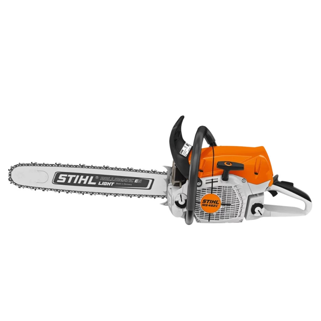 Tronçonneuse thermique professionnelle STIHL MS 462 C-M avec technologie M-Tronic, disponible chez Défi-Mat Jardin.