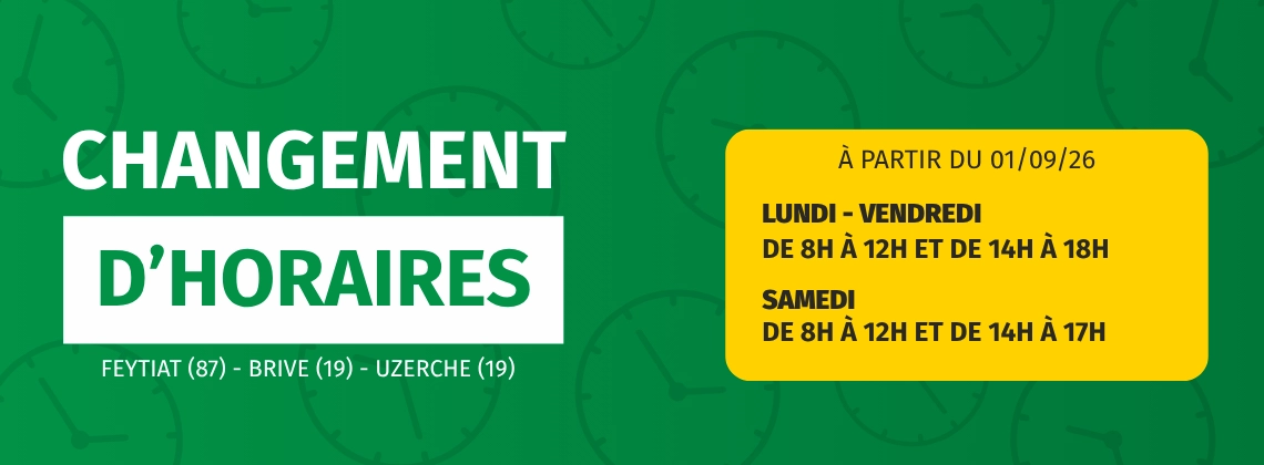 Horaire défi-mat jardin Feytiat Brive et Uzerche