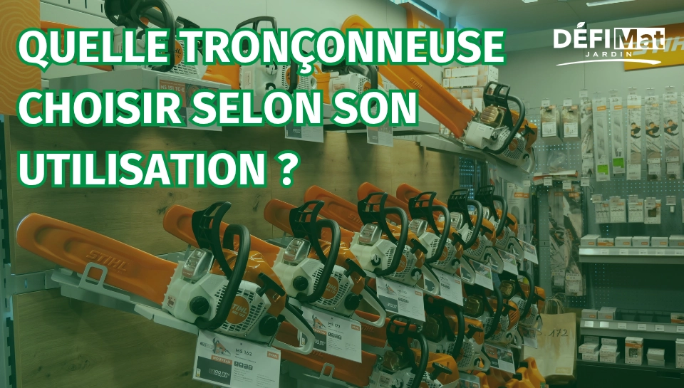 Comparatifs tronçonneuse stihl MSA 60, MS 162, MS 300, MS 462 CM Disponible chez Défi-Mat Jardin